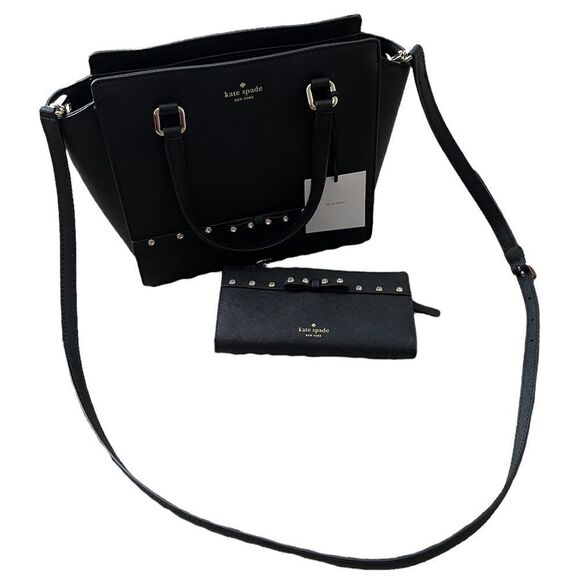 kate spade Handbags - Kate Spade Laurel Way Hadlee Jeweled Small Crossbody  Handbag NWT & Wallet Set
